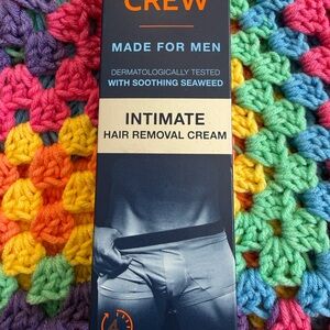 No Hair Crew Intimate Hair Removal Cream for Men 3.4 fl oz / 100 mL New in Box